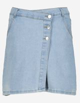 Denim rok - Wikkellook - lichtblauw