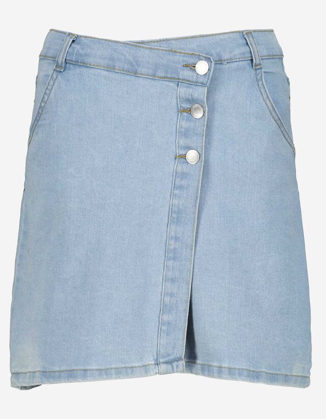 Denim rok - Wikkellook - lichtblauw