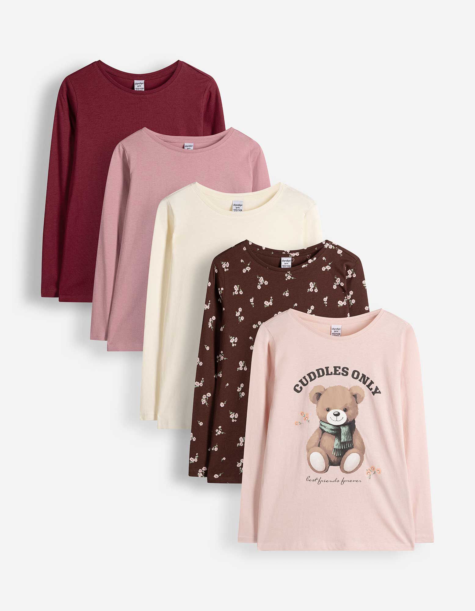 Longsleeve - Set van 5