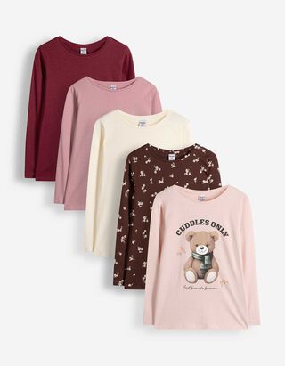 Longsleeve - Set van 5