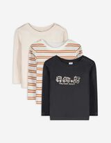 Langarmshirt - 3er-Pack