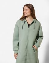 Prop&iacute;nac&iacute; mikina - tyrkysova