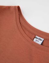 Kleit - allover-tr&uuml;kk - helepruun