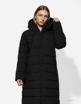 Palton matlasat - Material respirabil - Negru