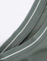 Majica brez rokavov - Mreža - temno zelena