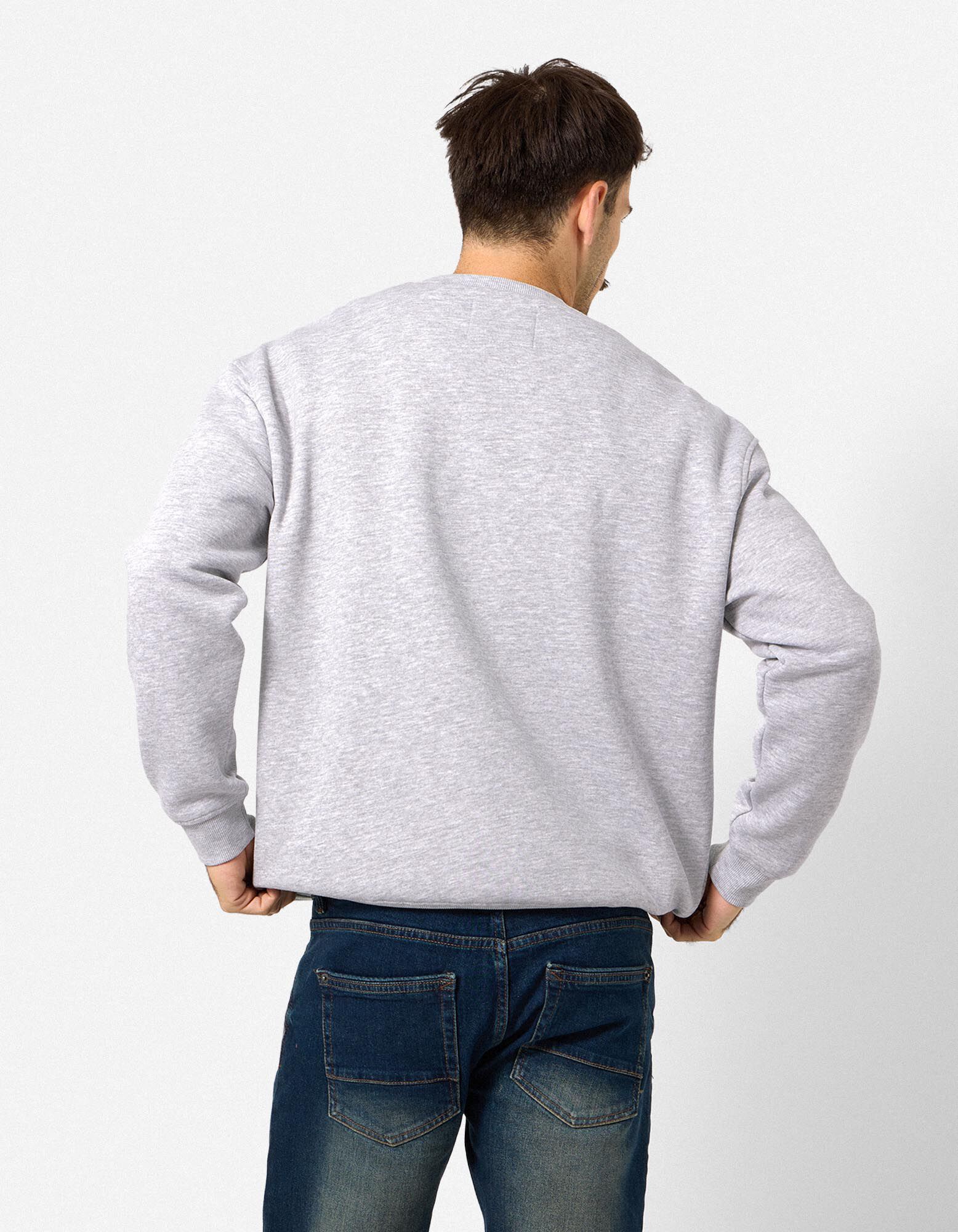 Sweat-shirt - Coupe oversize - gris clair 
