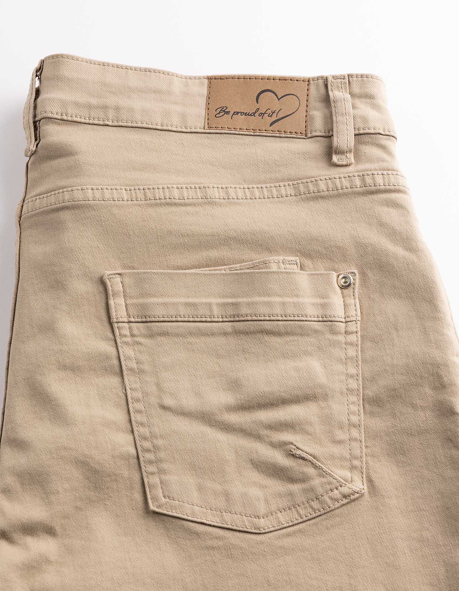 Bermuda  - Knopfleiste - Beige