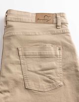 Bermuda  - Knopfleiste - Beige