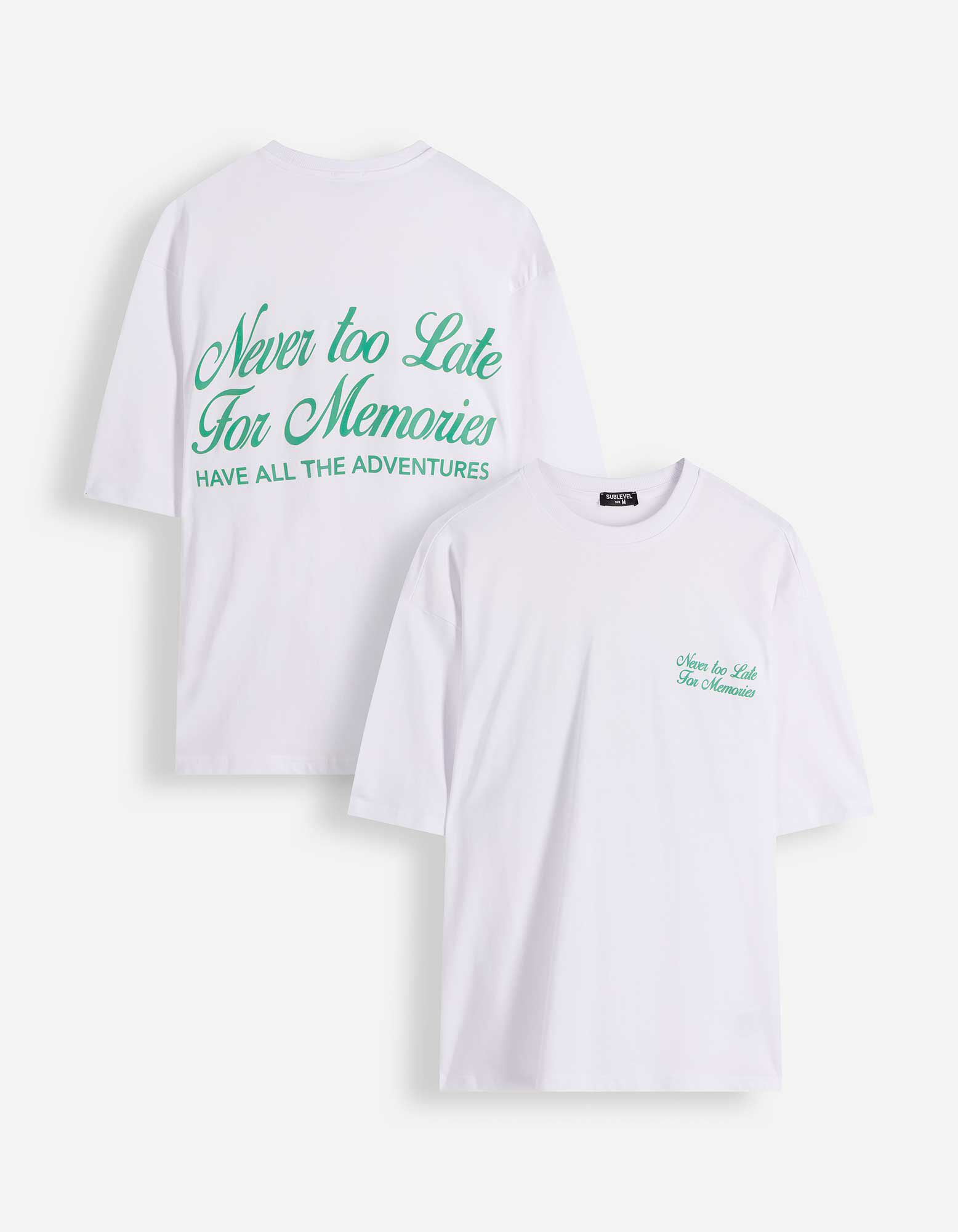 T-Shirt - R&uuml;ckenprint - wei&szlig;