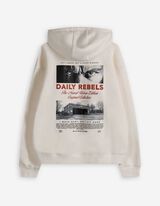 Sweatshirt - Rückenprint - weiß