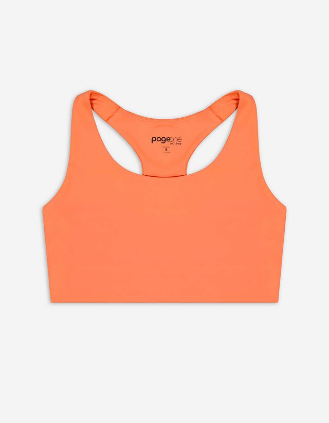 Cropped top - Zachte touch - oranje