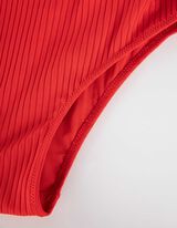 Enodelne monokini kopalke - Izrezani deli - rdeca