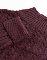 Pullover - Rollkragen - Lila