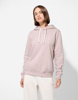 Bluză cu glugă - Garnitură din dantelă - Mov