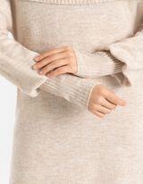 Pletena haljina - Karmen izrez - bez