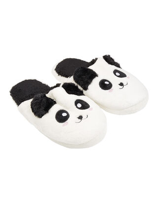 Damen Pantoffeln im Panda-Look