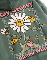 Kleid - R&uuml;ckenprint - gr&uuml;n