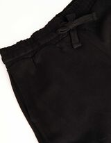 Pantaloni jogging - Buzunare patch - Negru