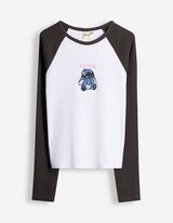 Langarmshirt - Lilo & Stitch - wei&szlig;