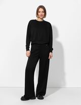 Melegítőfelső - Modál tartalom - fekete