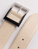 G&uuml;rtel - gemustert - Beige