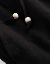 Bermuda  - Leinen-Optik - schwarz