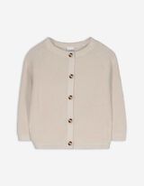 Strickjacke - Knopfleiste - beige