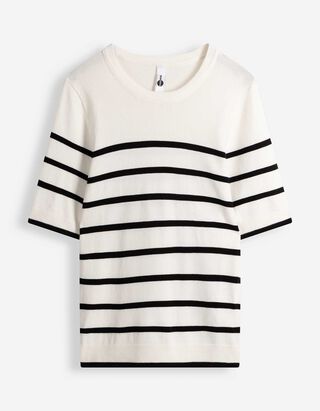 Pullover - Streifen - Off-White