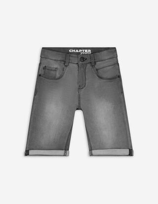 Jeansshorts - grey denim - grau