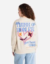 Mikina - Zadn&yacute; v&yacute;tlačok - bezova