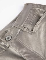 Pantaloni - Piele sintetică - Auriu