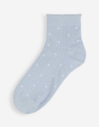 Socken - Punktemuster - hellblau