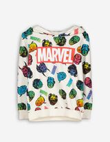 Kapucnis felső - Marvel - feher