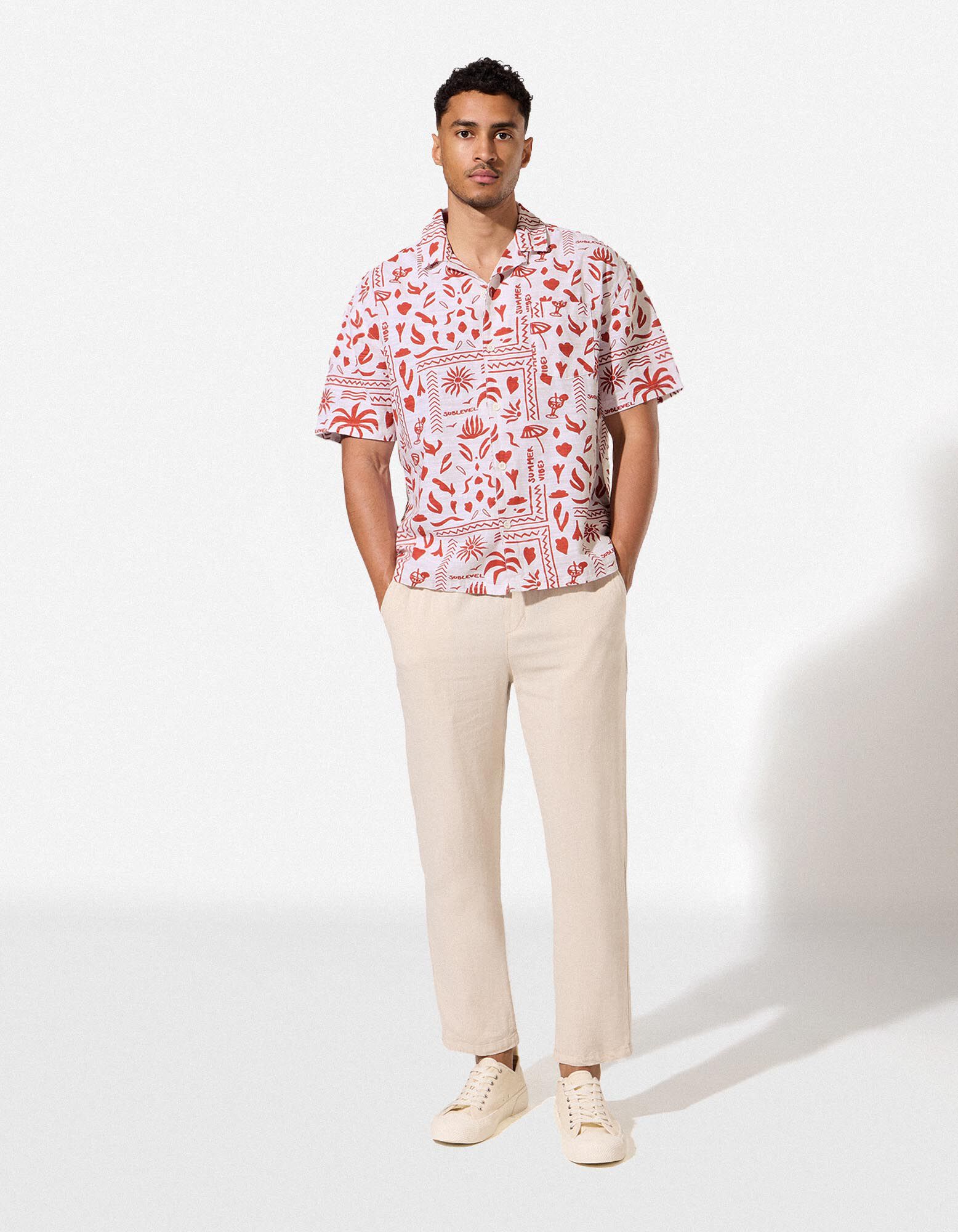 Chemise - Imprim&eacute; all-over - orange