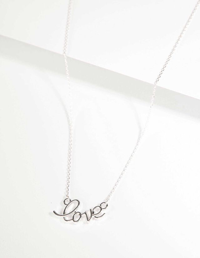 Kette Love Schriftzug