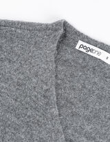 Maglione - Effetto incrociato - grigio
