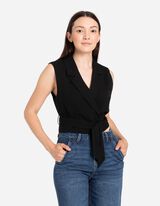 Prsluk - Kai&scaron; na vezivanje - crno