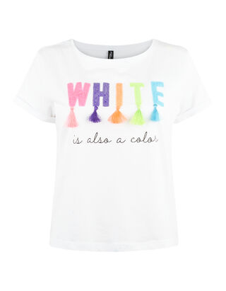 Damen T-Shirt mit Zierquasten