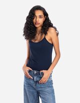 Top - Spalline sottili - blu scuro