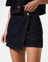Skort - donkerblauw denim - Donkerblauw