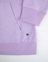 Tepláková bunda - Kapucňa s tunelovým sťahovaním - fialovy