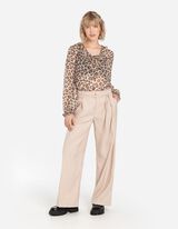 Blouse - Chiffon - beige