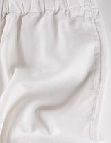 Pantaloncini - Misto lino - bianco