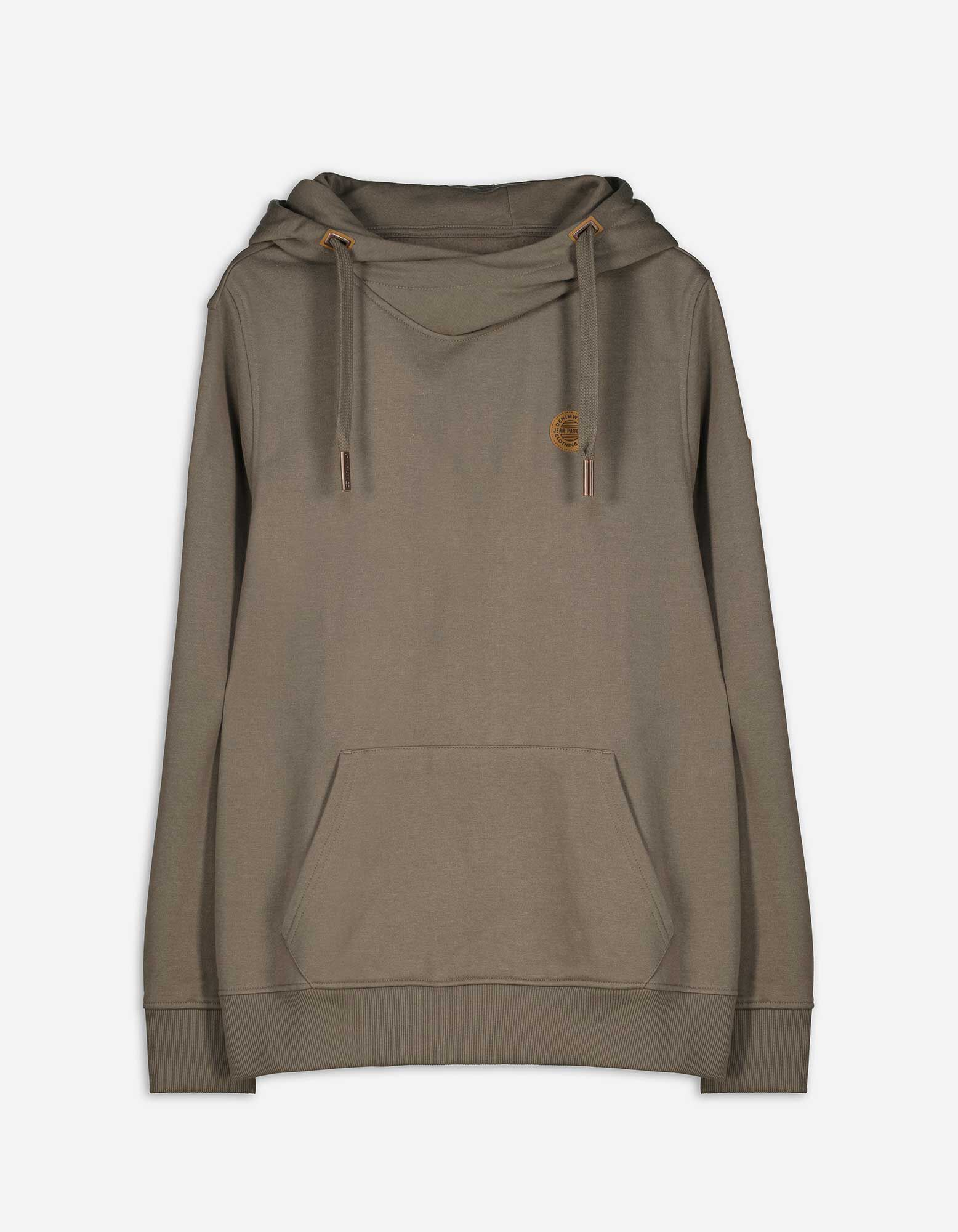 Hoodie Kangurutasche grun Takko Fashion