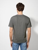 Tričko - Nadměrný střih Oversized Fit - tmave zelena