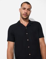 Hemd - Viskose - schwarz