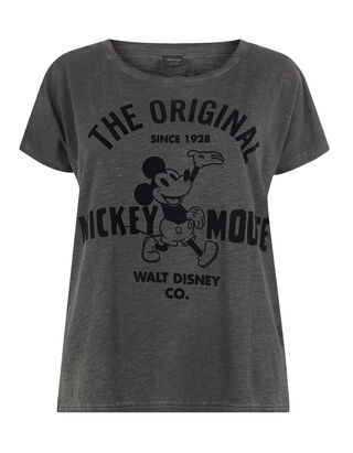 Damen Shirt mit&nbsp;Mickey Mouse-Flockprint