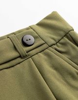 Pantalon - Fermeture &eacute;lastique - Vert