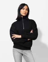 Pul&oacute;ver - Cipz&aacute;ros - fekete