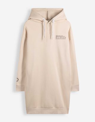 Midikleid - Sweat - Beige
